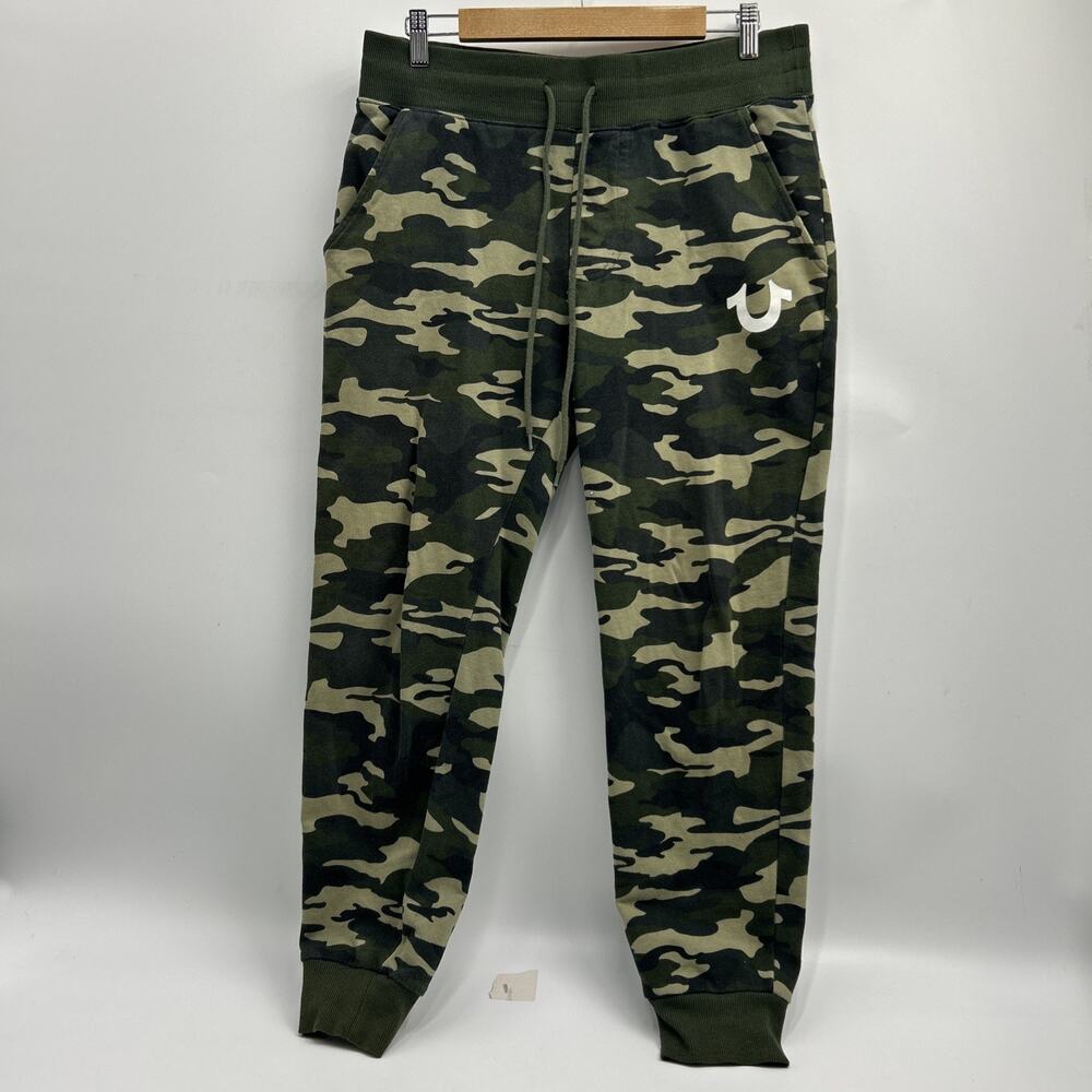 True Religion Camo Jogger Sweatpants Men’s Size SMALL